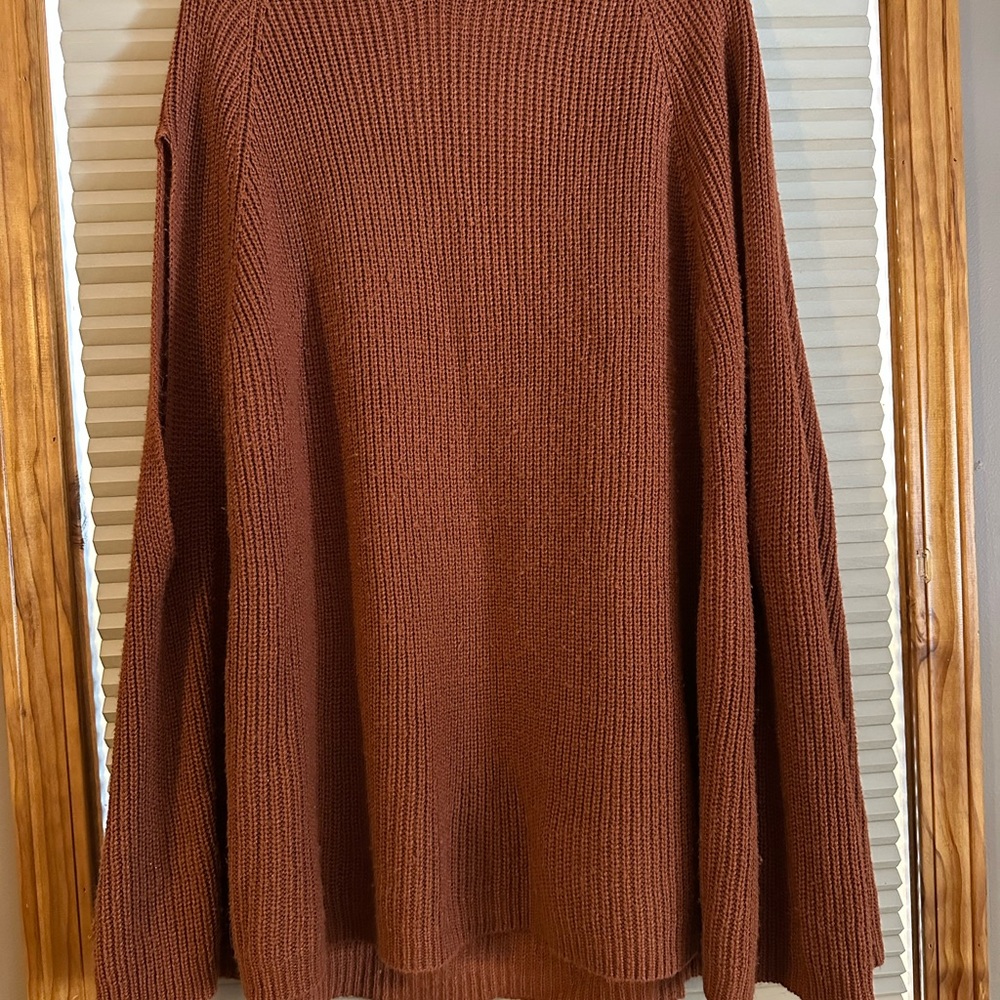 SHEIN women’s orange brown  Sweater